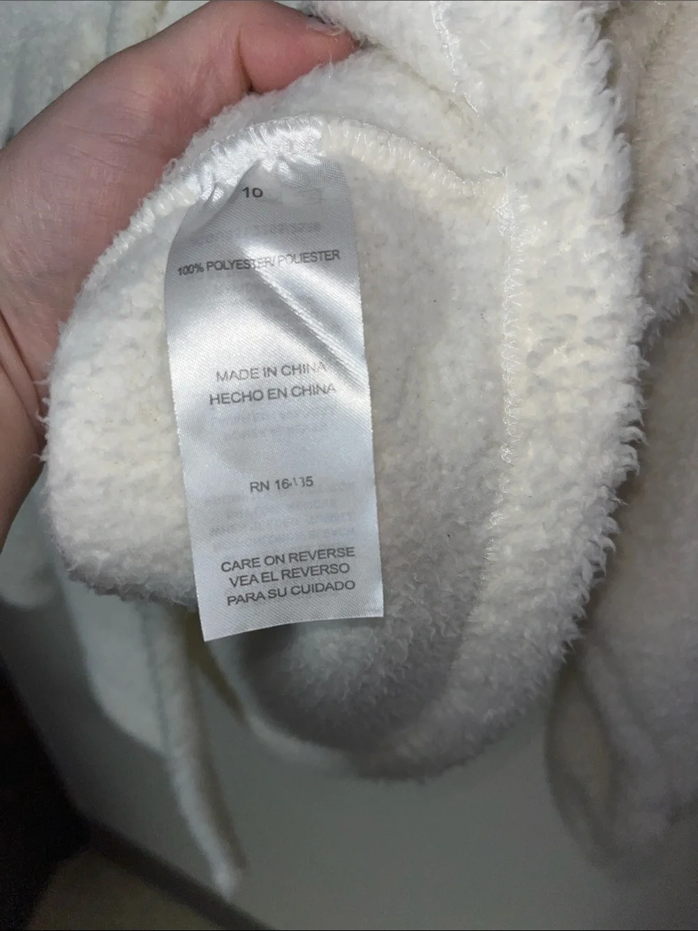 Sincerely Jules Cream Sherpa Button-Up Kids Jacket